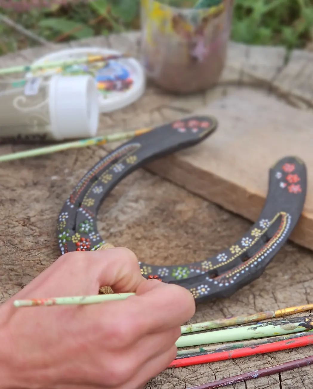 Potcoave pictate handmade